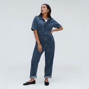 everlane supersoft jean coverall nwt